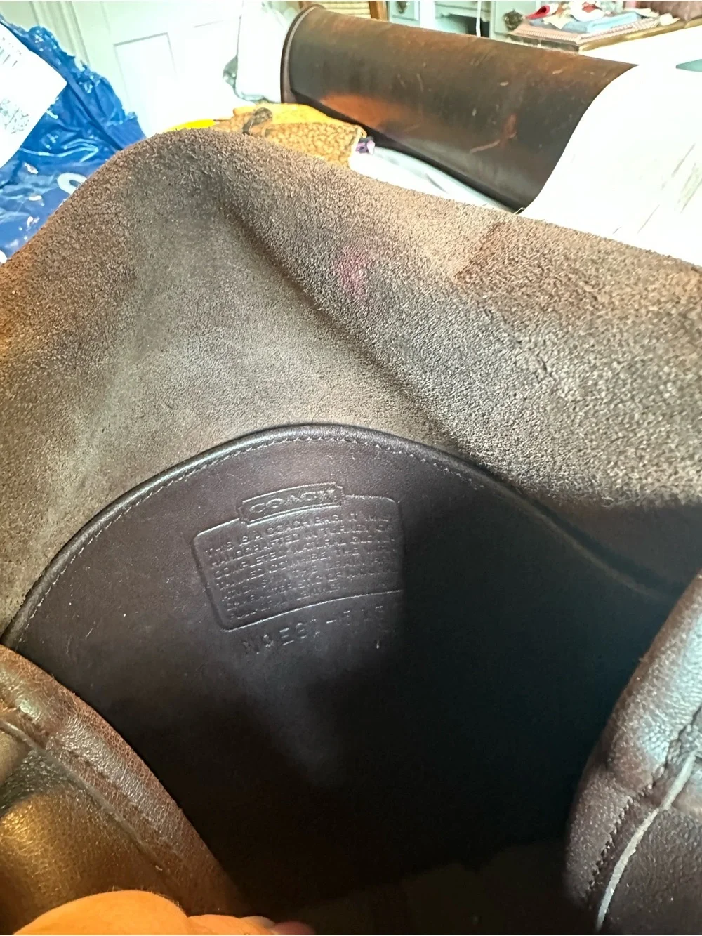 Coach compact leather